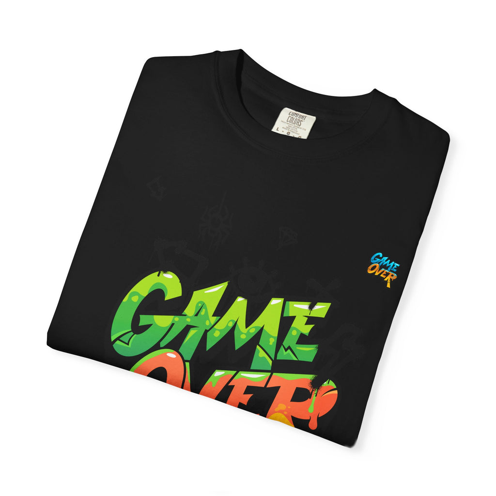 Game Over Graphic T-Shirt, Retro Gaming Tee, Unisex Casual Top, Gamer Gift, Video Game T-Shirt, Fun Streetwear