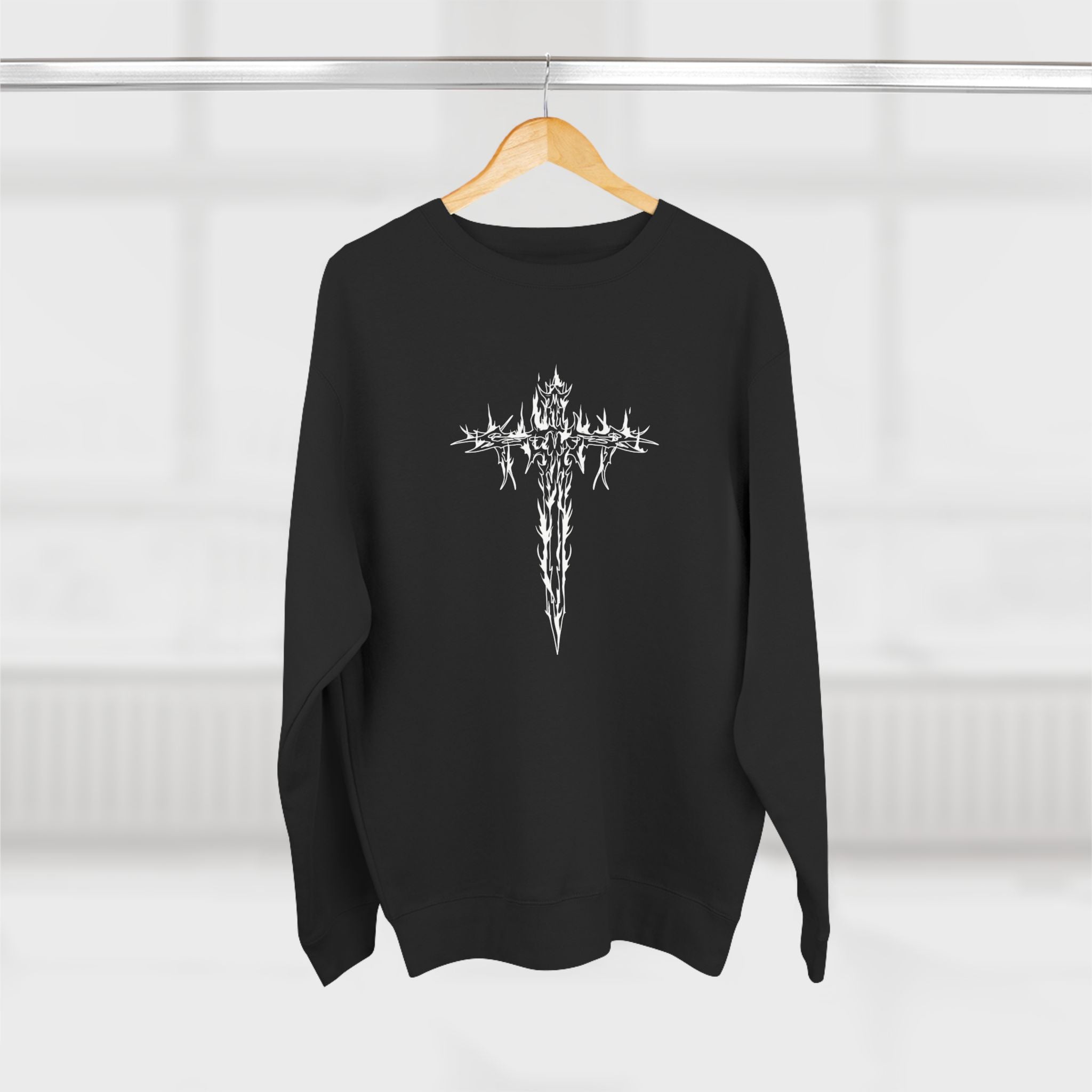 Gothic Graphic Sweatshirt, Unisex Streetwear, Edgy Apparel, Perfect for Concerts, Unique Gift for Him or Her, Casual Wear