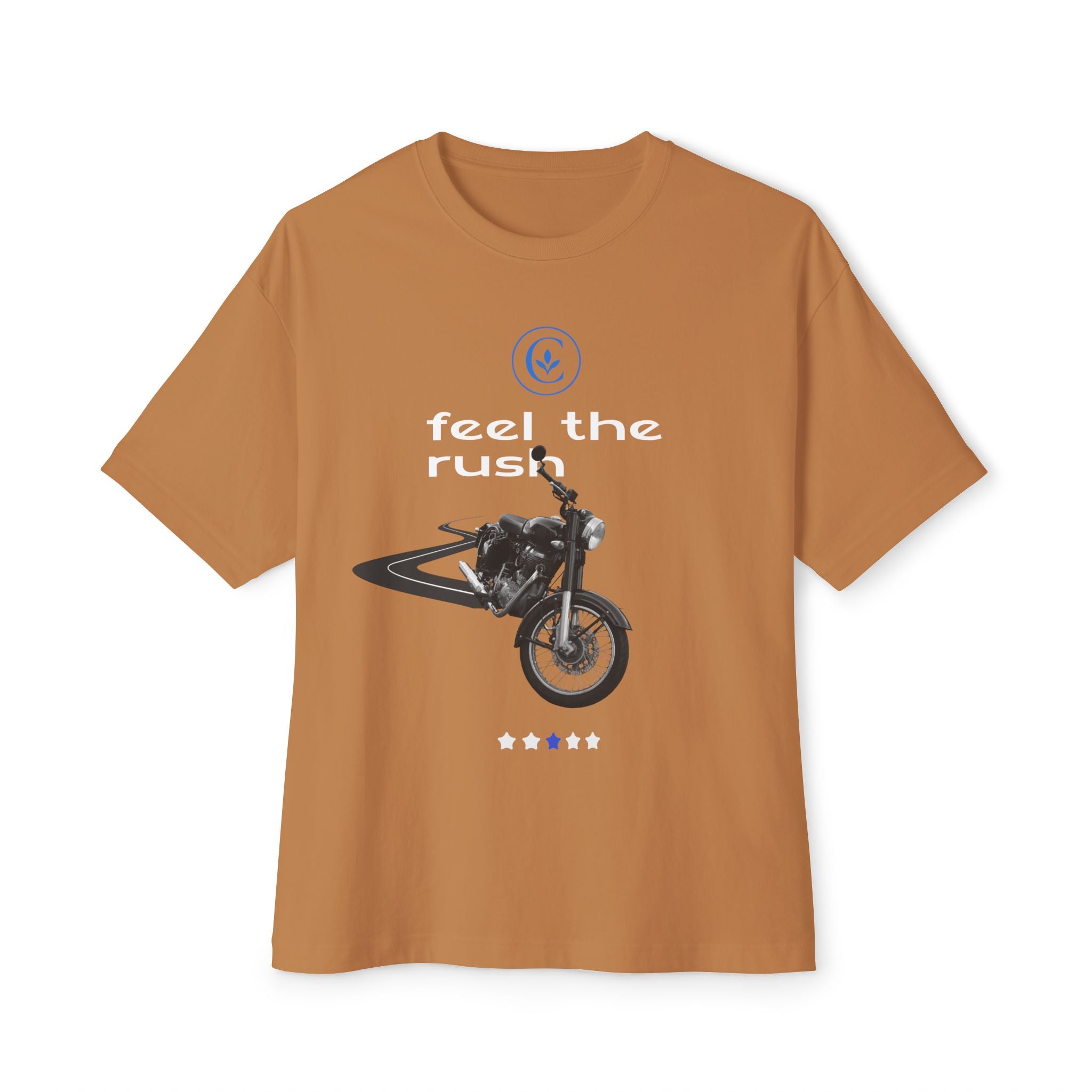 Motorcycle Lovers Boxy Tee - Feel the Rush, Unisex T-Shirt, Biker Gift, Casual Streetwear, Outdoor Adventure Apparel