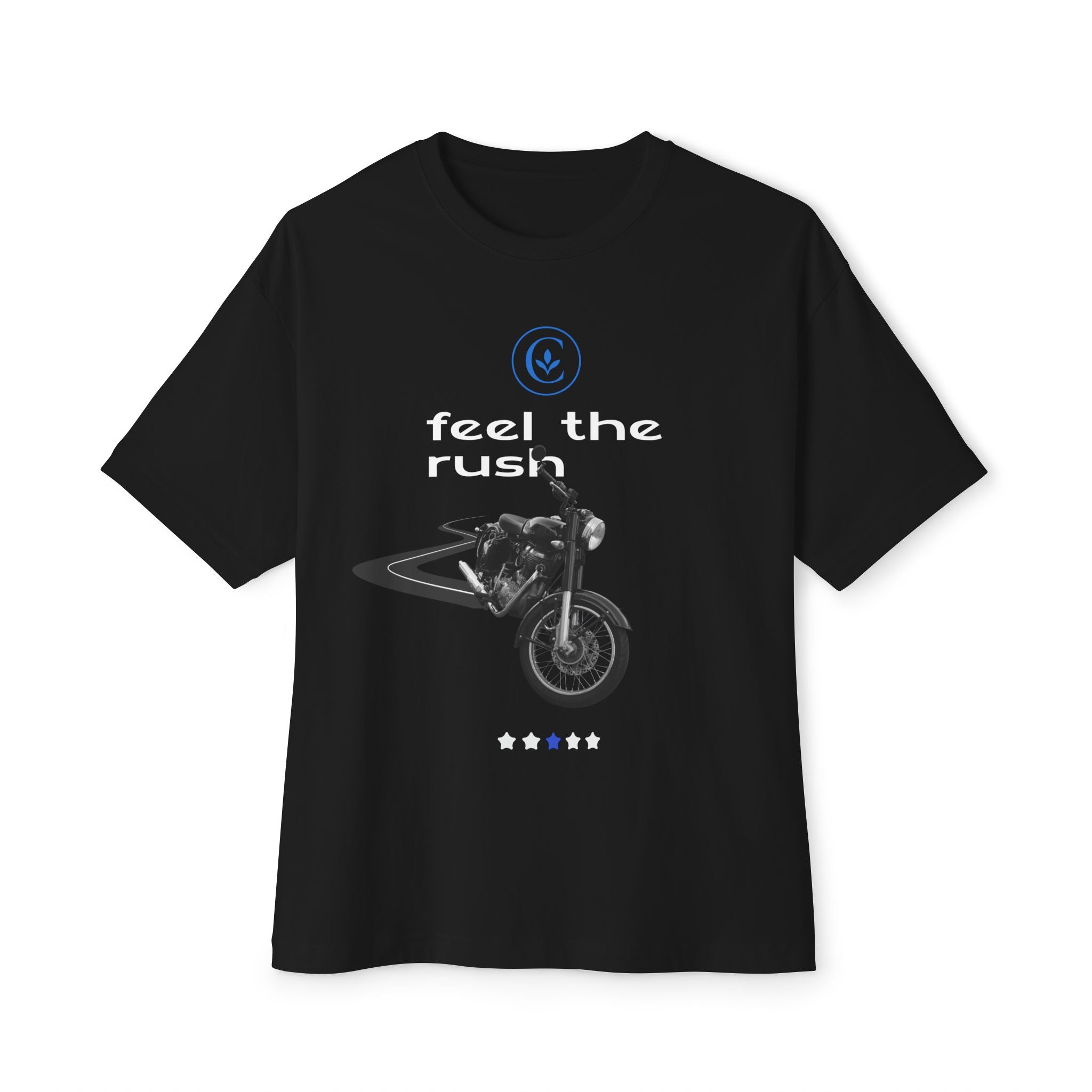 Motorcycle Lovers Boxy Tee - Feel the Rush, Unisex T-Shirt, Biker Gift, Casual Streetwear, Outdoor Adventure Apparel