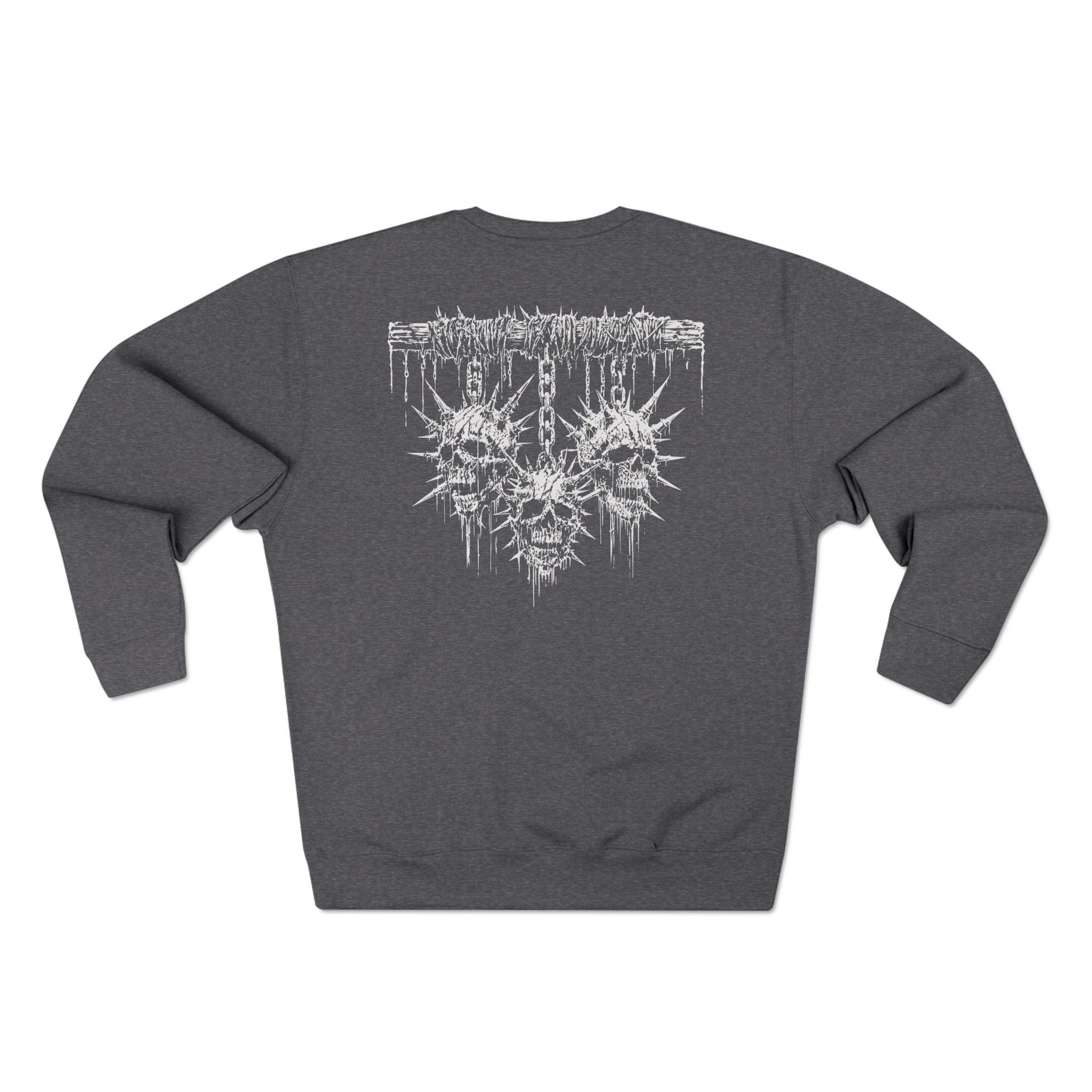 Gothic Graphic Sweatshirt, Unisex Streetwear, Edgy Apparel, Perfect for Concerts, Unique Gift for Him or Her, Casual Wear