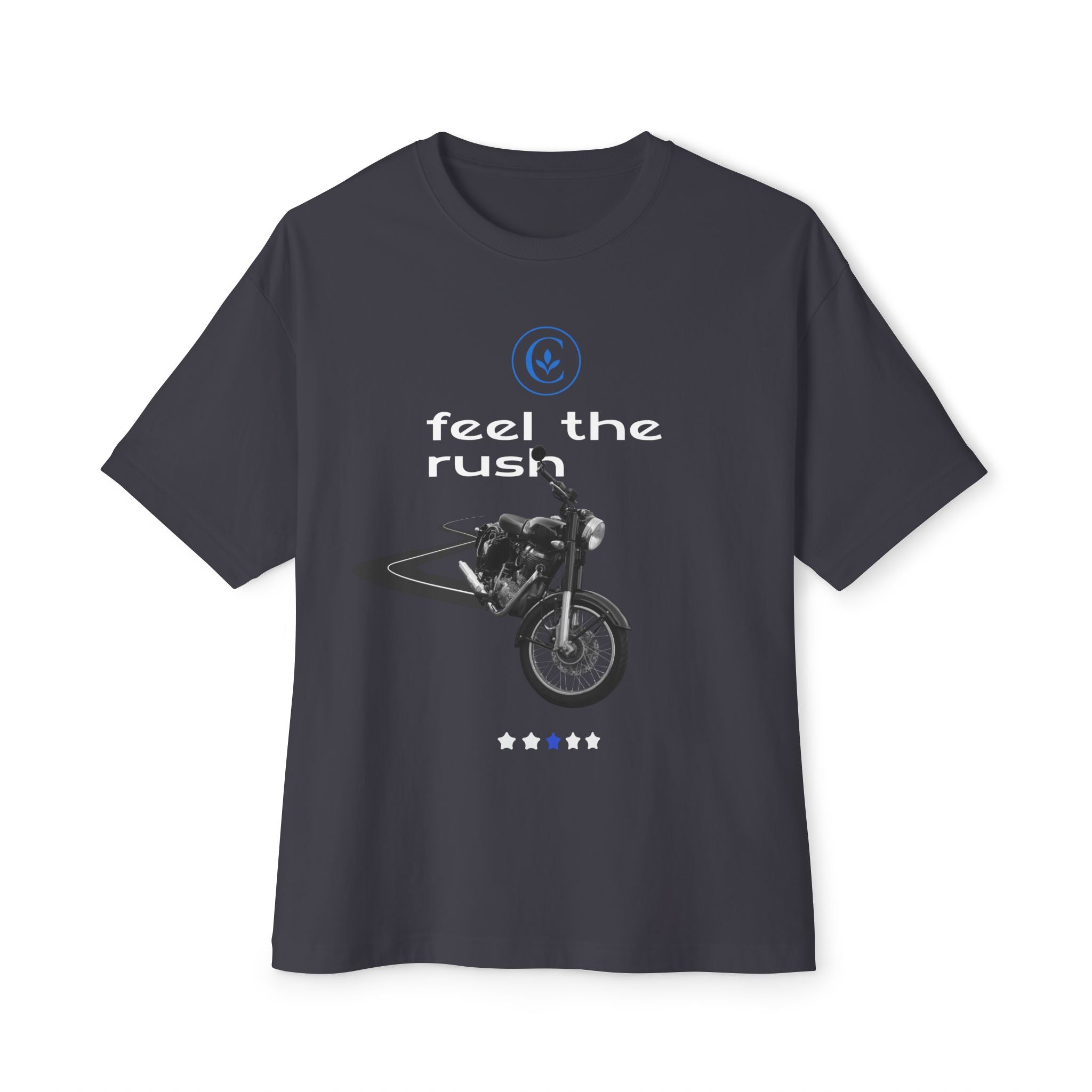 Motorcycle Lovers Boxy Tee - Feel the Rush, Unisex T-Shirt, Biker Gift, Casual Streetwear, Outdoor Adventure Apparel