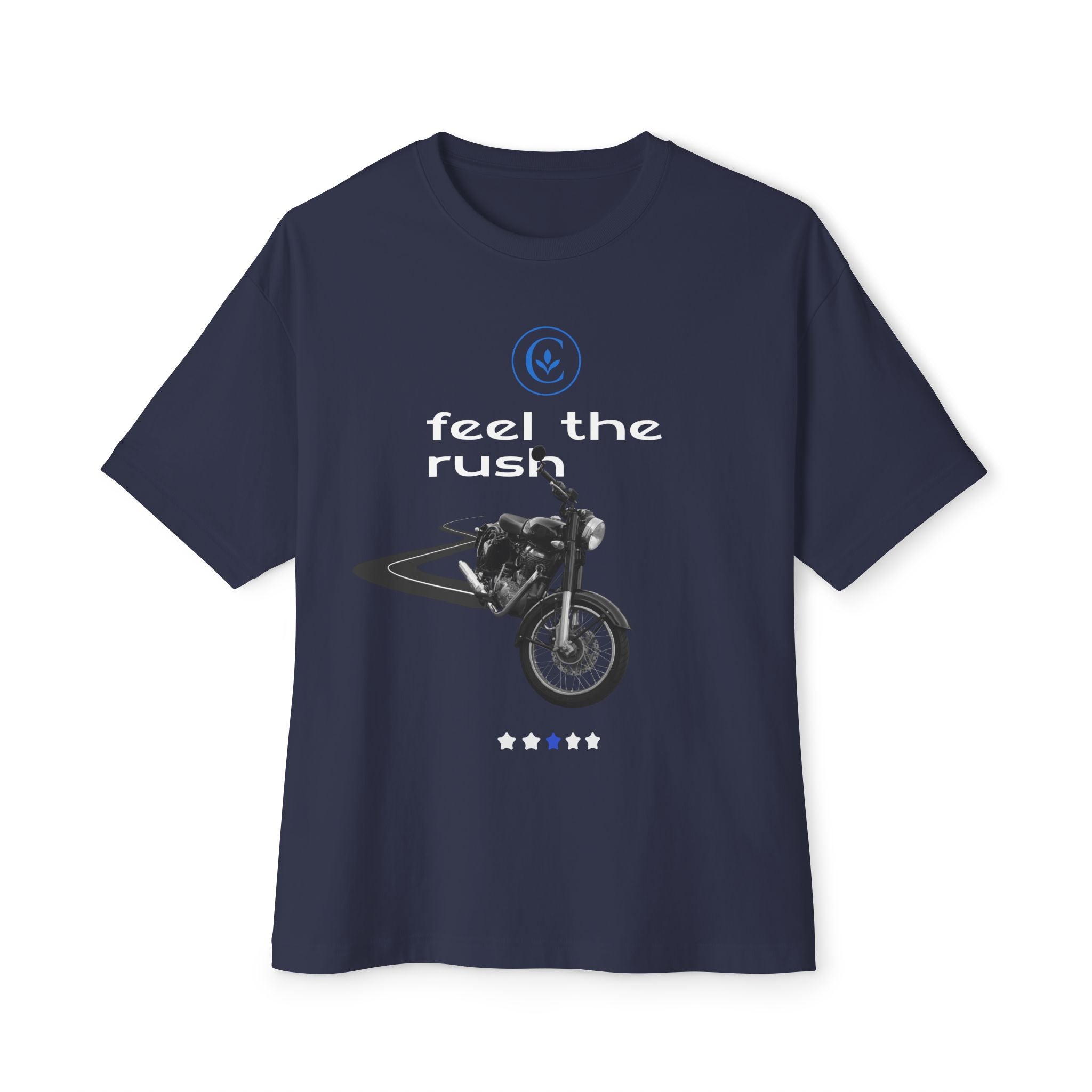 Motorcycle Lovers Boxy Tee - Feel the Rush, Unisex T-Shirt, Biker Gift, Casual Streetwear, Outdoor Adventure Apparel