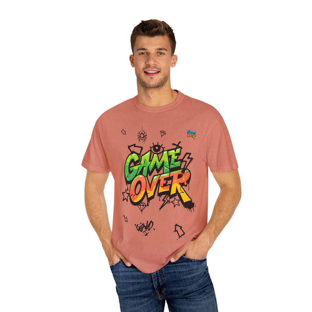 Game Over Graphic T-Shirt, Retro Gaming Tee, Unisex Casual Top, Gamer Gift, Video Game T-Shirt, Fun Streetwear