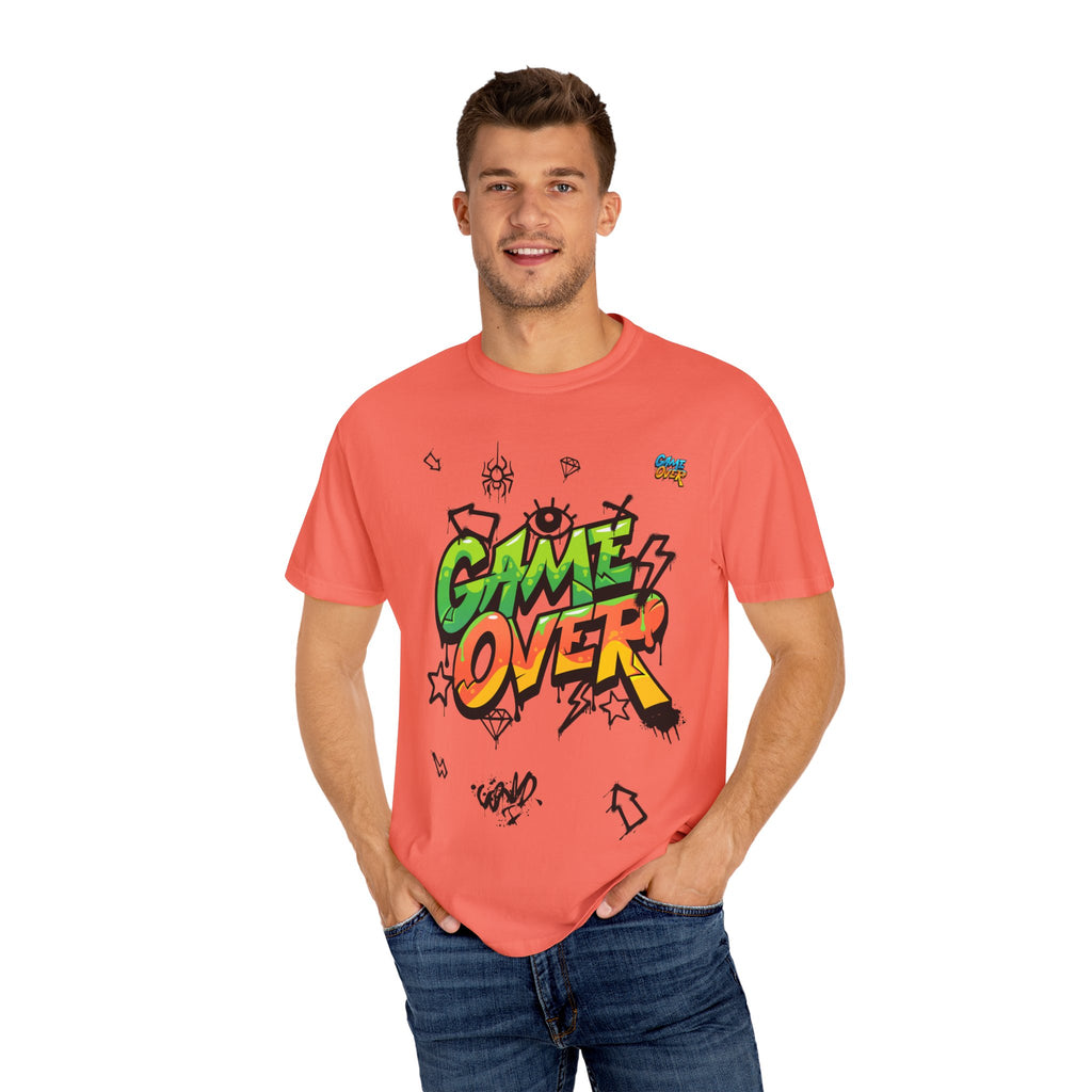 Game Over Graphic T-Shirt, Retro Gaming Tee, Unisex Casual Top, Gamer Gift, Video Game T-Shirt, Fun Streetwear