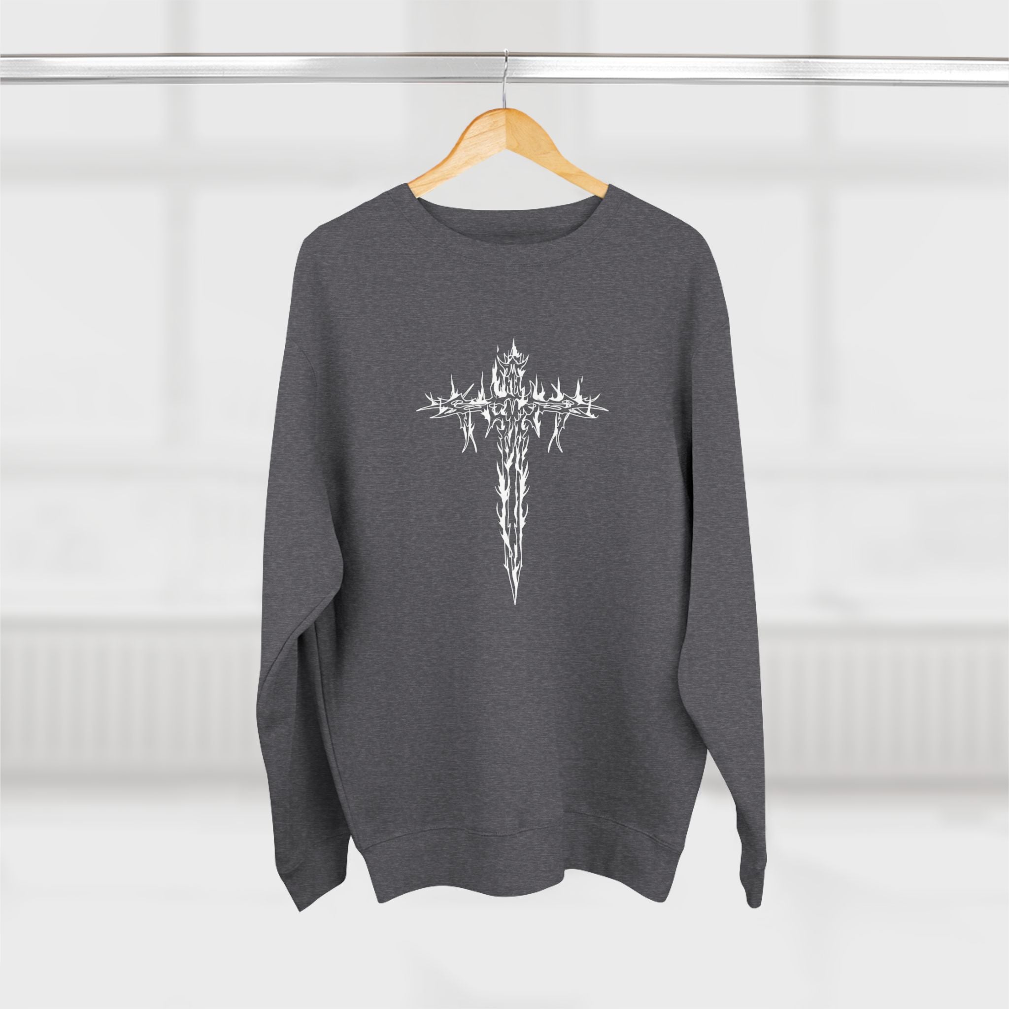 Gothic Graphic Sweatshirt, Unisex Streetwear, Edgy Apparel, Perfect for Concerts, Unique Gift for Him or Her, Casual Wear