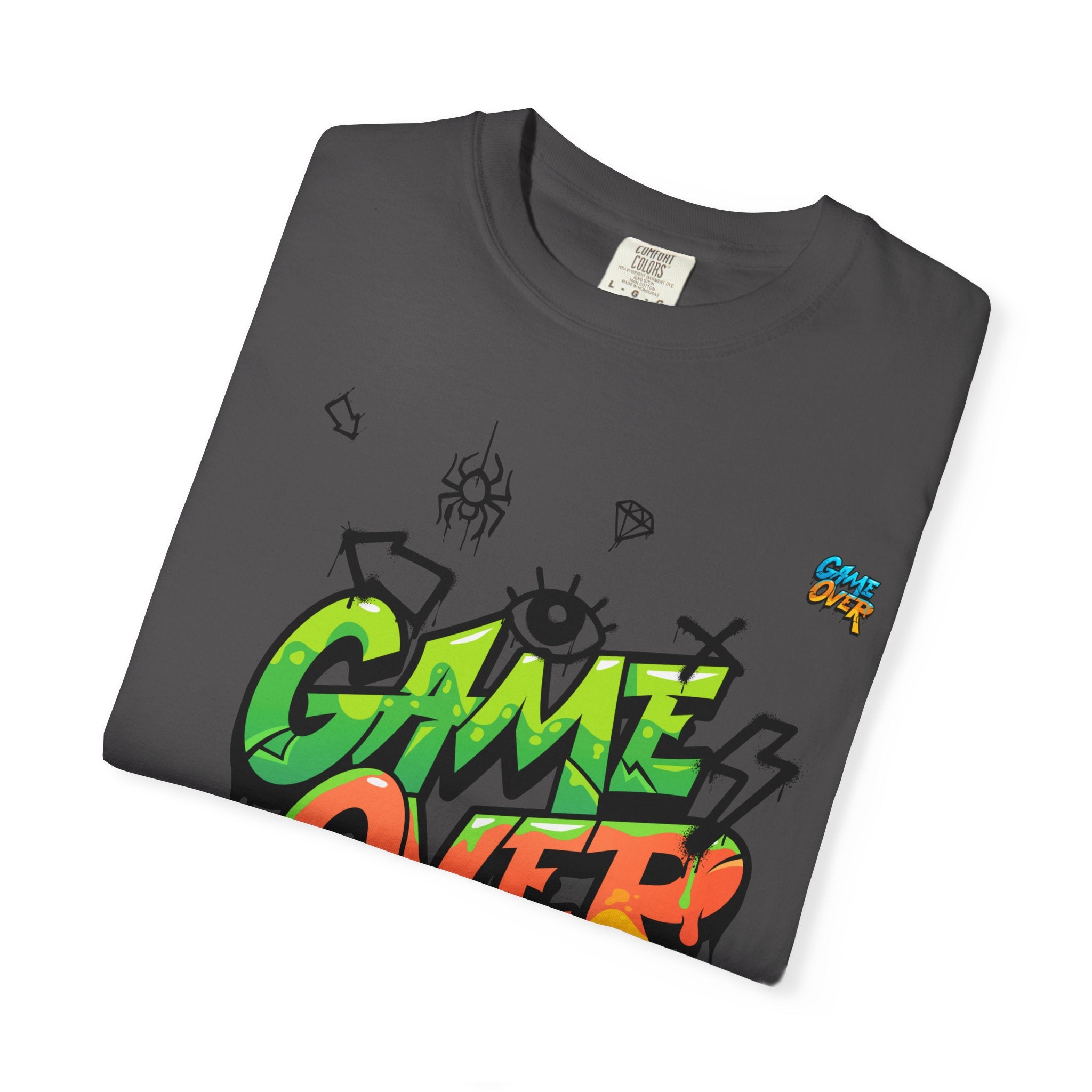 Game Over Graphic T-Shirt, Retro Gaming Tee, Unisex Casual Top, Gamer Gift, Video Game T-Shirt, Fun Streetwear