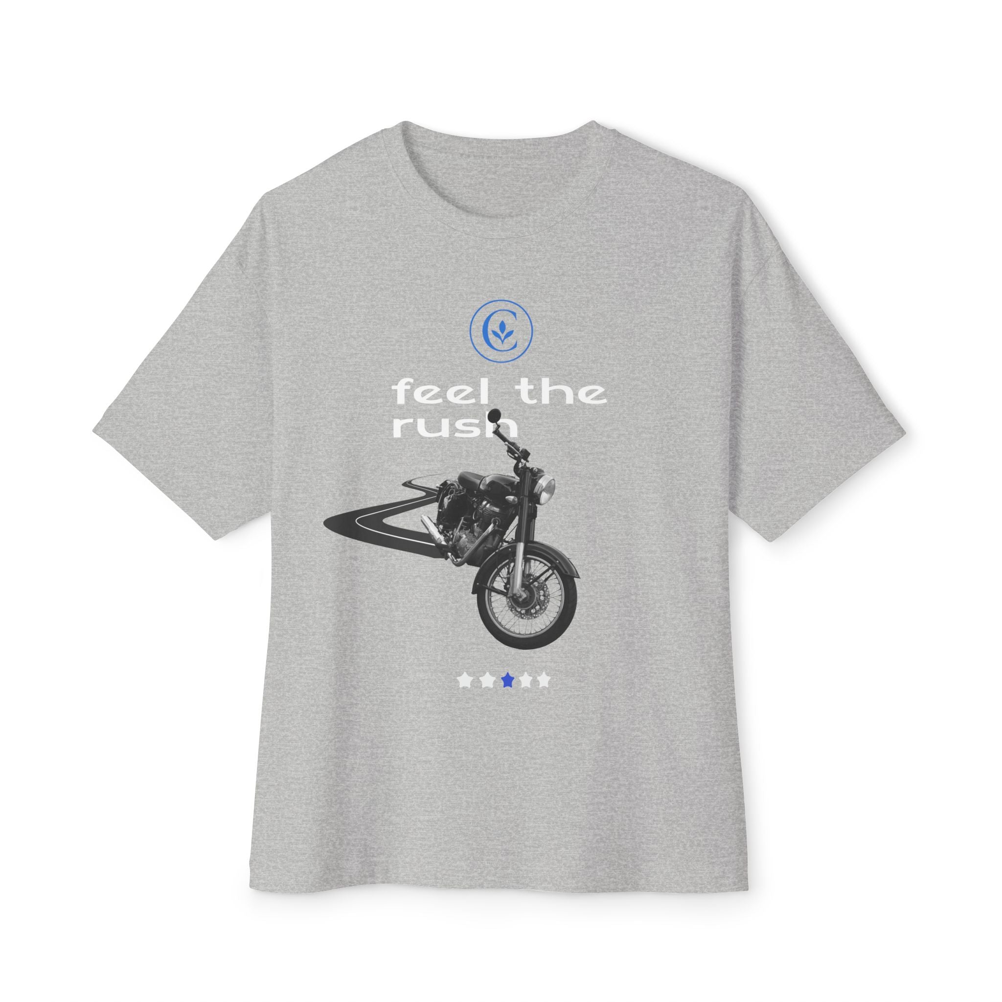 Motorcycle Lovers Boxy Tee - Feel the Rush, Unisex T-Shirt, Biker Gift, Casual Streetwear, Outdoor Adventure Apparel