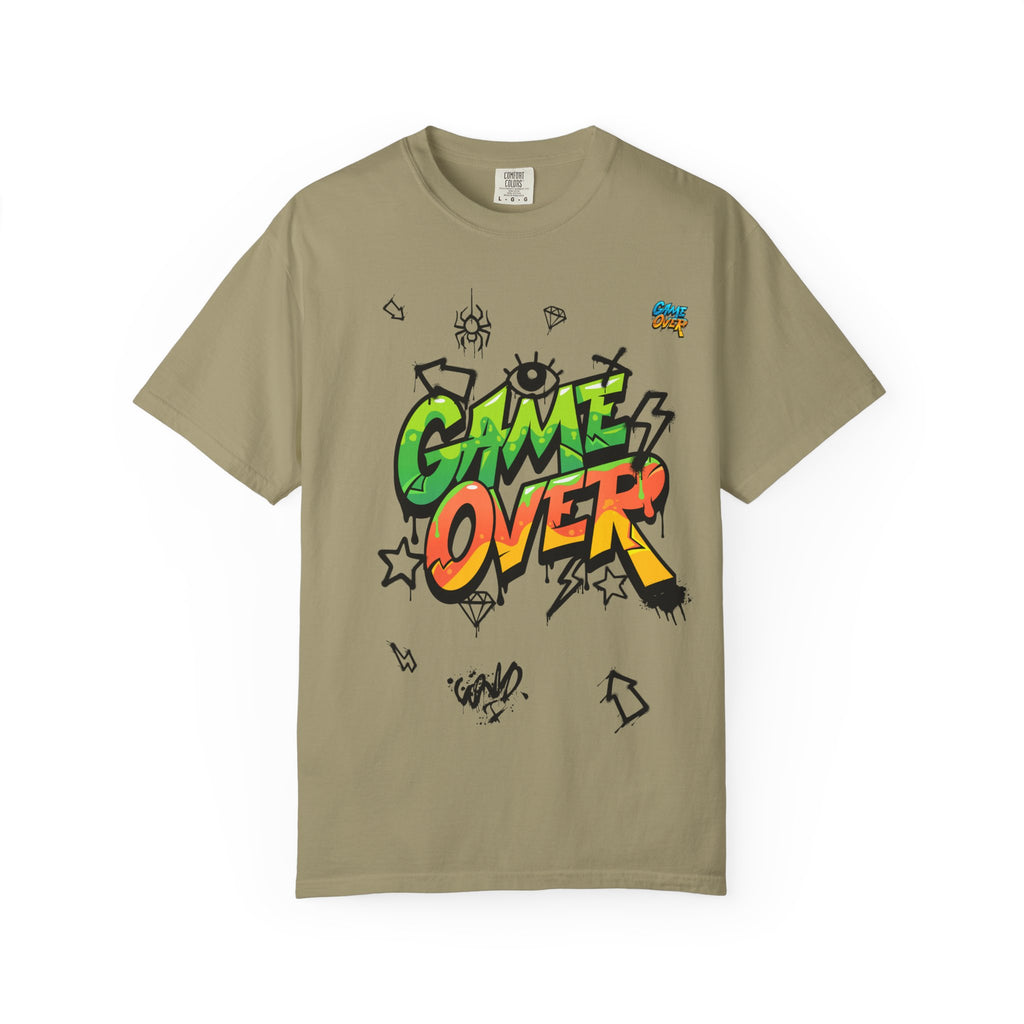 Game Over Graphic T-Shirt, Retro Gaming Tee, Unisex Casual Top, Gamer Gift, Video Game T-Shirt, Fun Streetwear