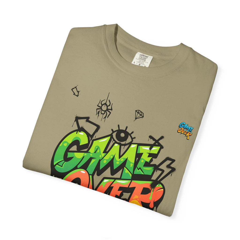 Game Over Graphic T-Shirt, Retro Gaming Tee, Unisex Casual Top, Gamer Gift, Video Game T-Shirt, Fun Streetwear