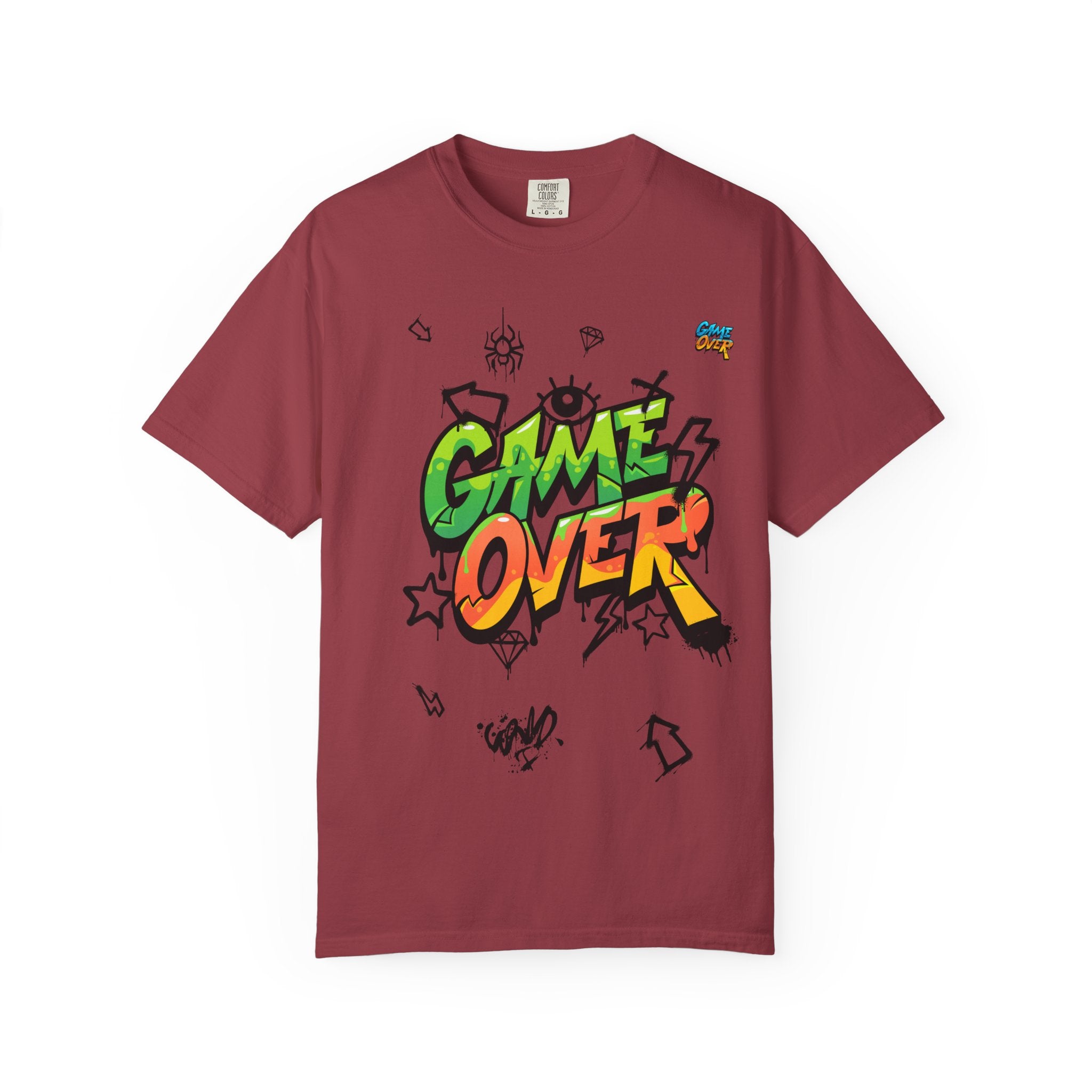 Game Over Graphic T-Shirt, Retro Gaming Tee, Unisex Casual Top, Gamer Gift, Video Game T-Shirt, Fun Streetwear