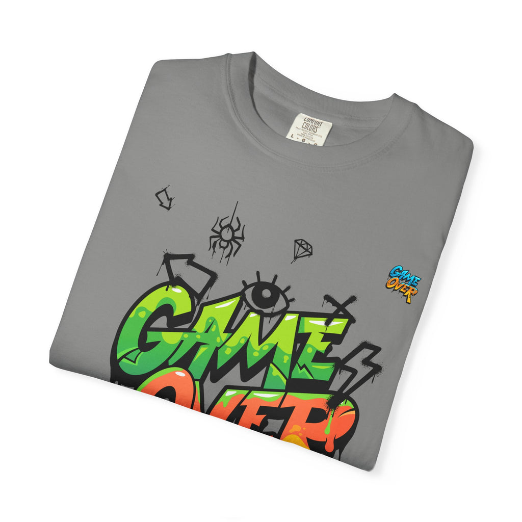 Game Over Graphic T-Shirt, Retro Gaming Tee, Unisex Casual Top, Gamer Gift, Video Game T-Shirt, Fun Streetwear