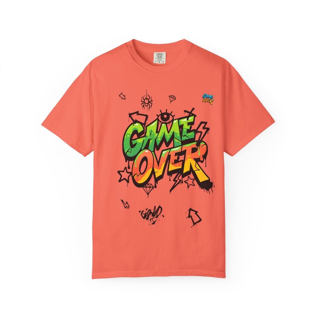 Game Over Graphic T-Shirt, Retro Gaming Tee, Unisex Casual Top, Gamer Gift, Video Game T-Shirt, Fun Streetwear