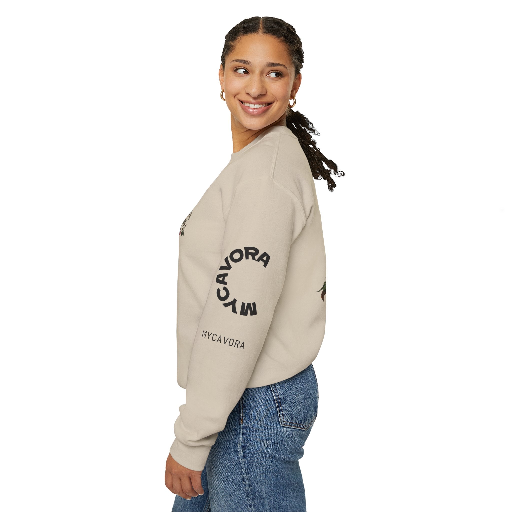 Edgy Floral Skeleton Crewneck Sweatshirt - Unisex Hoodie, Vintage Style Pullover, Boho Apparel, Alternative Fashion, Gift for Her