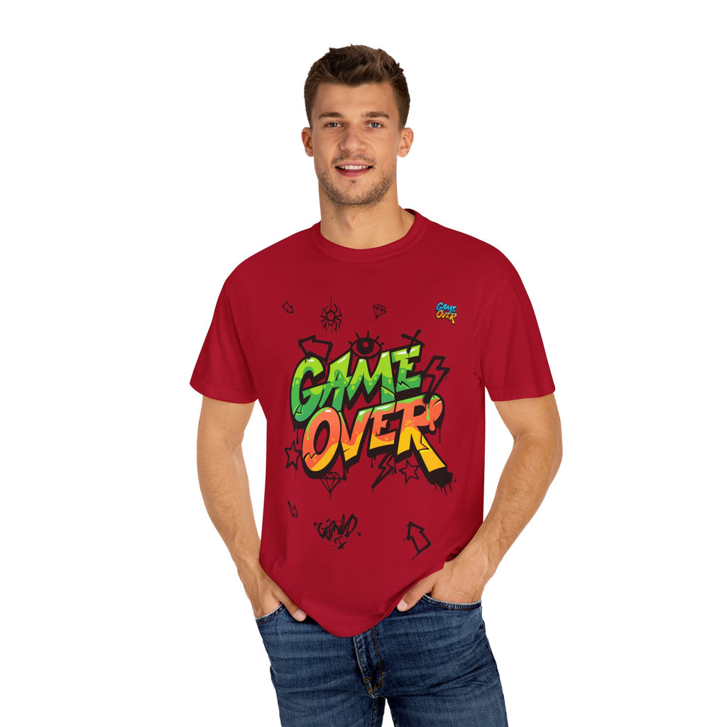 Game Over Graphic T-Shirt, Retro Gaming Tee, Unisex Casual Top, Gamer Gift, Video Game T-Shirt, Fun Streetwear
