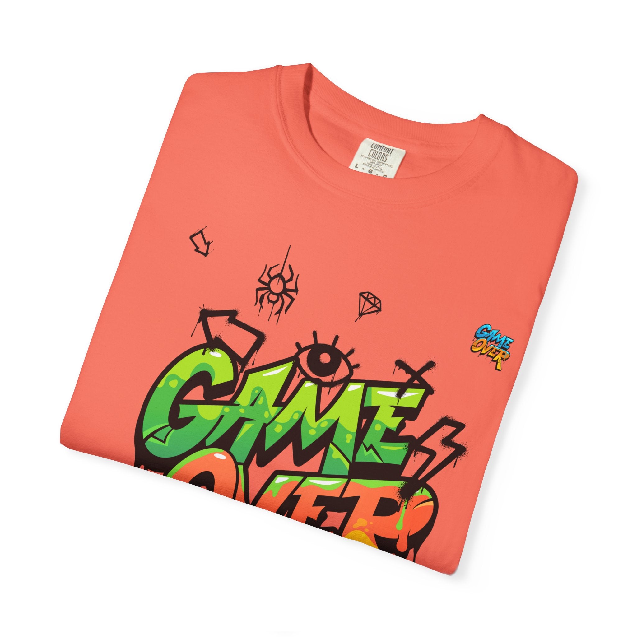 Game Over Graphic T-Shirt, Retro Gaming Tee, Unisex Casual Top, Gamer Gift, Video Game T-Shirt, Fun Streetwear
