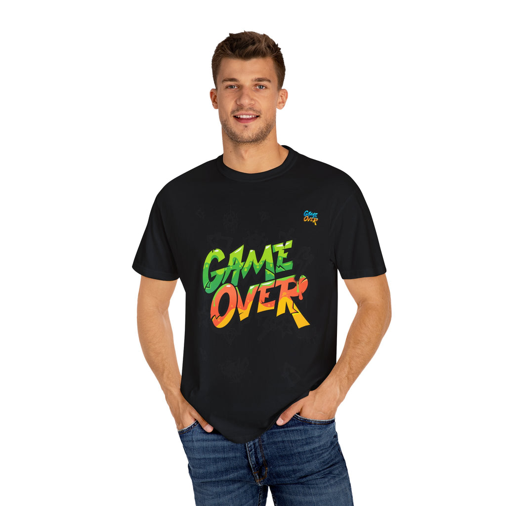 Game Over Graphic T-Shirt, Retro Gaming Tee, Unisex Casual Top, Gamer Gift, Video Game T-Shirt, Fun Streetwear